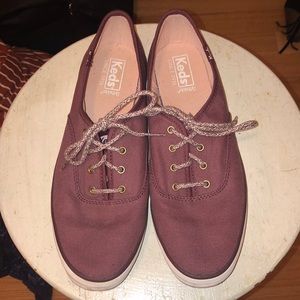 Burgundy Keds sneakers size 9